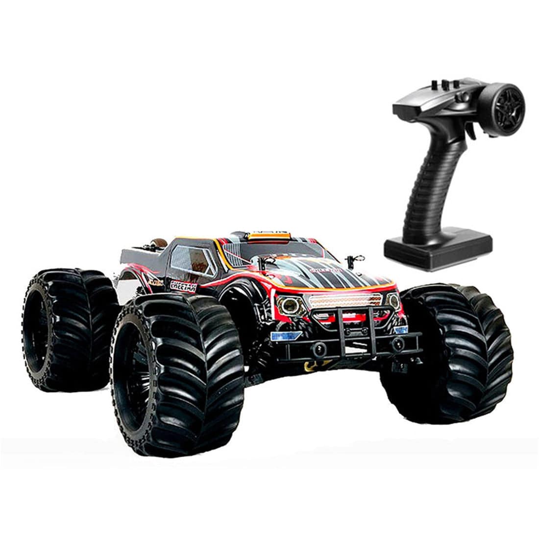 JLB Racing 11101 Cheetah 1/10 Scale 4WD Brushless RC Monster Truck RTR High Speed 80km/h with Metal Chassis