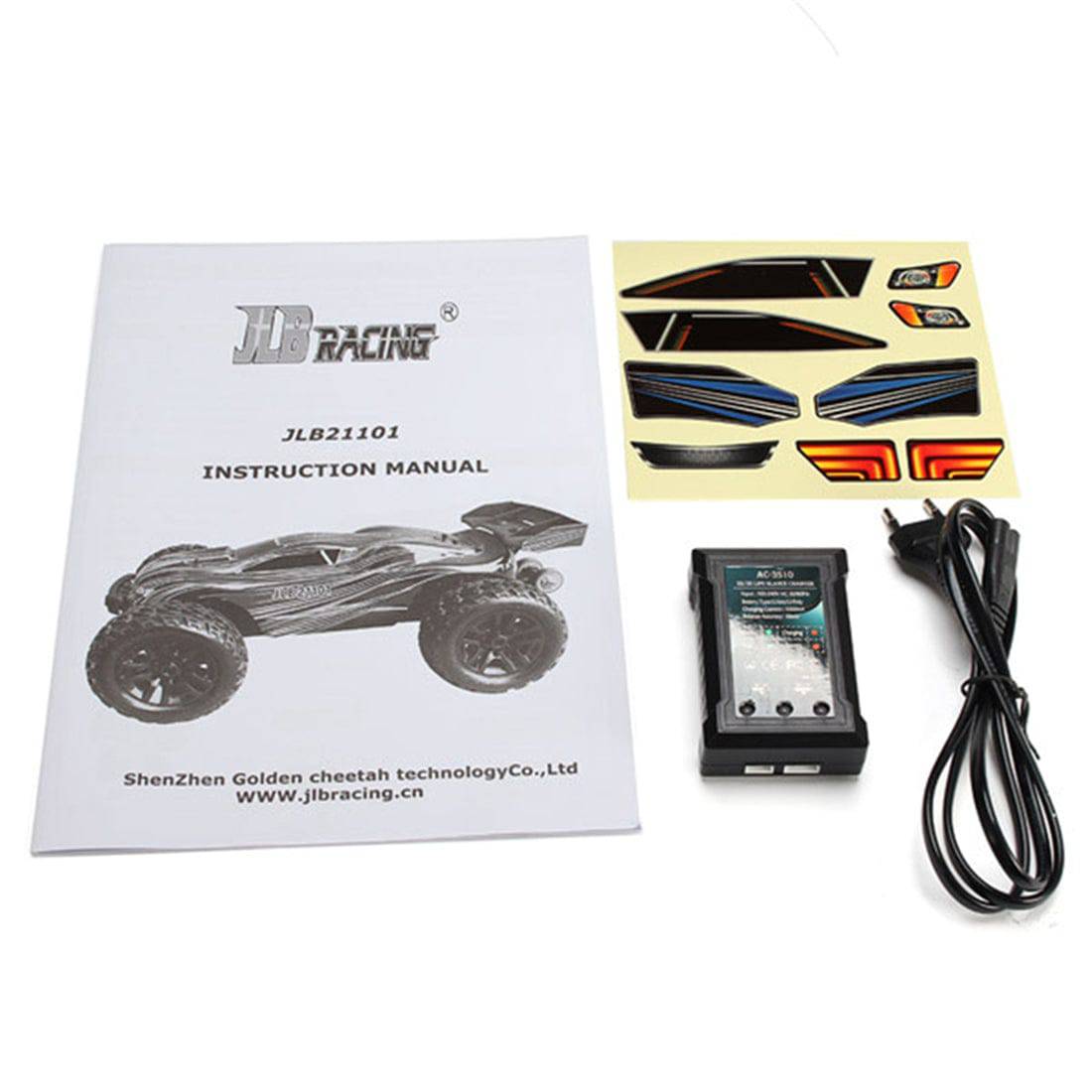 JLB Racing 21101 Cheetah 1/10 Scale 4WD Brushless Monster Truck RTR Waterproof High Speed Off-Road Vehicle