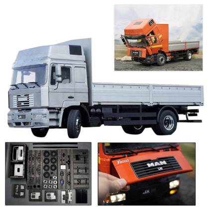 JXmodel 1/14 Scale 4x2 RC Metal Truck Trailer KIT DIY Assembly Tractor Model