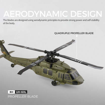 K170 UH-60L Black Hawk 1/70 Scale 4CH Brushless RC Helicopter RTF 6-Axis Gyro-helloworld7
