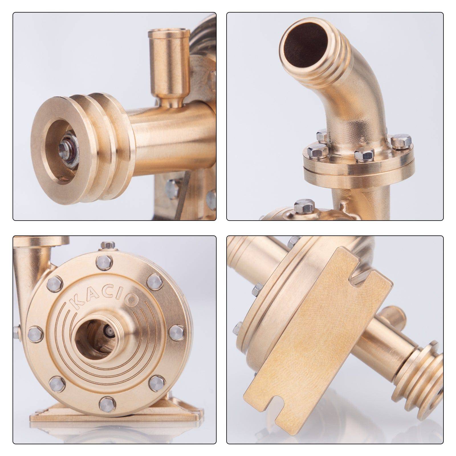 KACIO B30-1 Mini Brass Centrifugal Water Pump for Steam Gas Engine Model-helloworld7