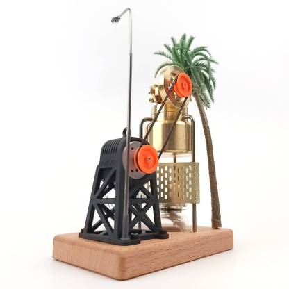 KACIO FD-6 Mini Vertical Steam Engine Generator Set with Boiler Brass Model Kit