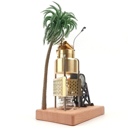 KACIO FD-6 Mini Vertical Steam Engine Generator Set with Boiler Brass Model Kit