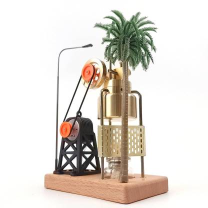 KACIO FD-6 Mini Vertical Steam Engine Generator Set with Boiler Brass Model Kit