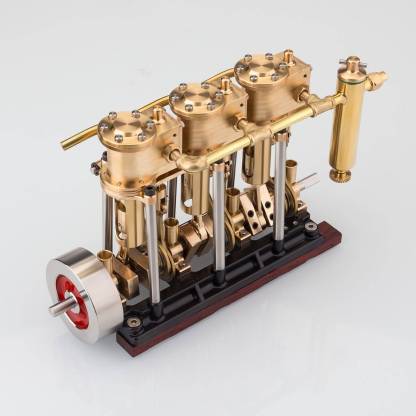 KACIO LS3-13S 3 Cylinder Marine Steam Engine Model for RC Boats 80-120cm