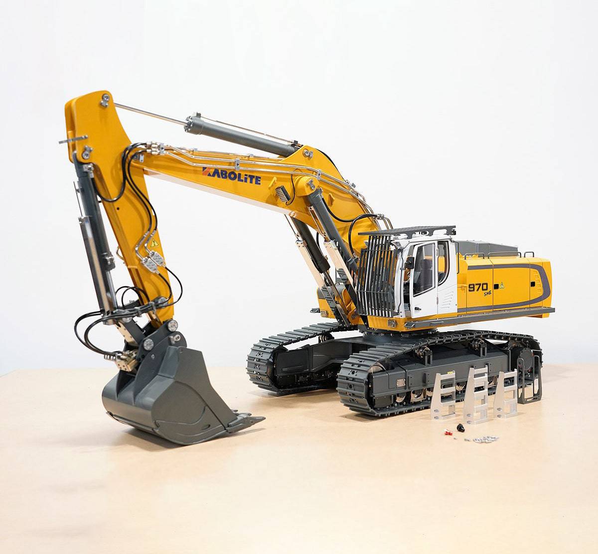 Kabolite K970 1/14 Scale RC Hydraulic Mining Excavator Heavy Duty All-Metal RTR Construction Model with FlySky PL18 Radio-helloworld7