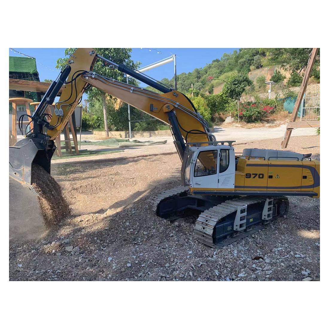 Kabolite K970 1/14 Scale RC Hydraulic Mining Excavator Heavy Duty All-Metal RTR Construction Model with FlySky PL18 Radio-helloworld7