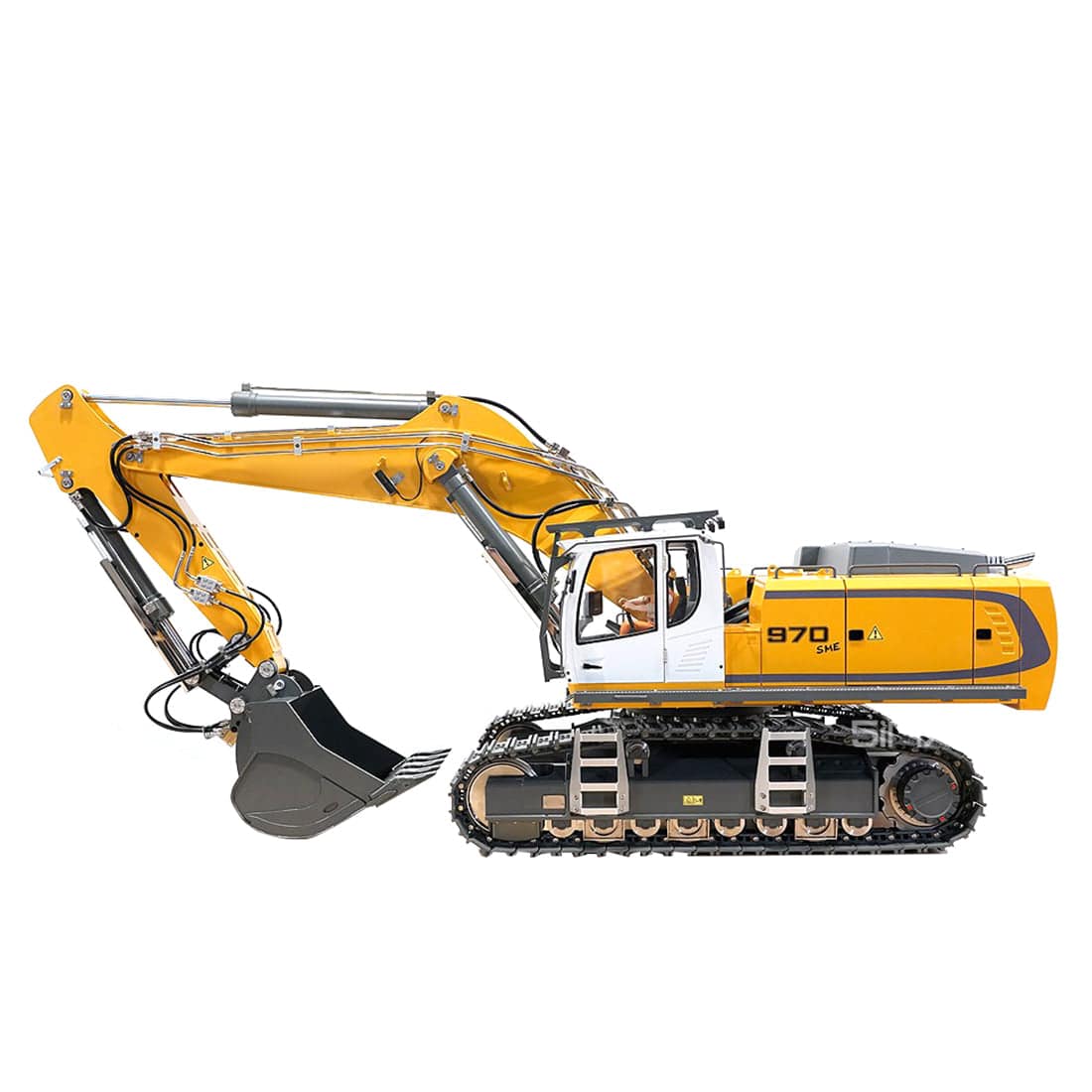 Kabolite K970 1/14 Scale RC Hydraulic Mining Excavator Heavy Duty All-Metal RTR Construction Model with FlySky PL18 Radio-helloworld7