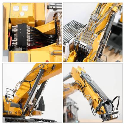 Kabolite K970 1/14 Scale RC Hydraulic Mining Excavator Heavy Duty All-Metal RTR Construction Model with FlySky PL18 Radio-helloworld7