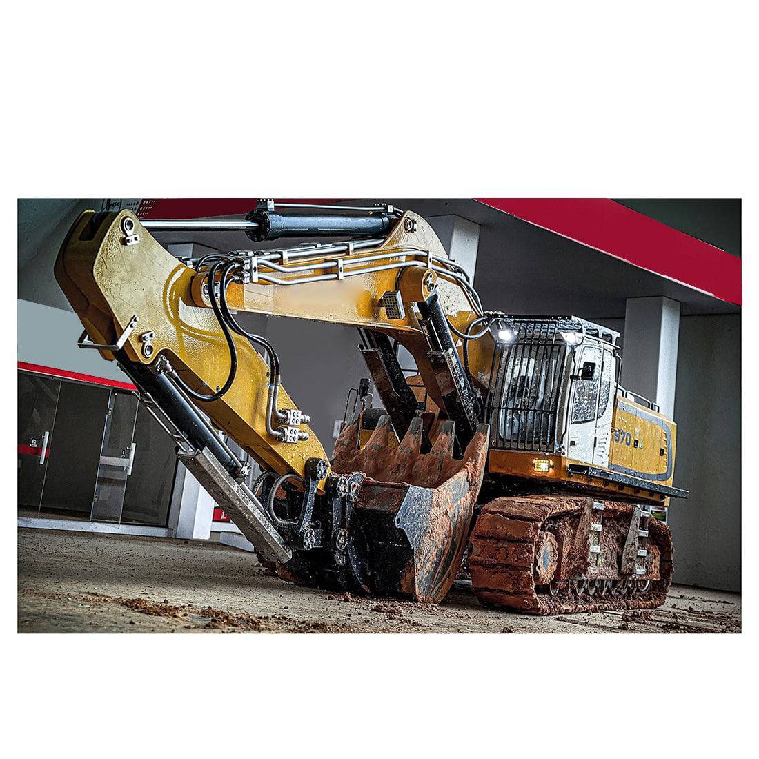 Kabolite K970 1/14 Scale RC Hydraulic Mining Excavator Heavy Duty All-Metal RTR Construction Model with FlySky PL18 Radio-helloworld7