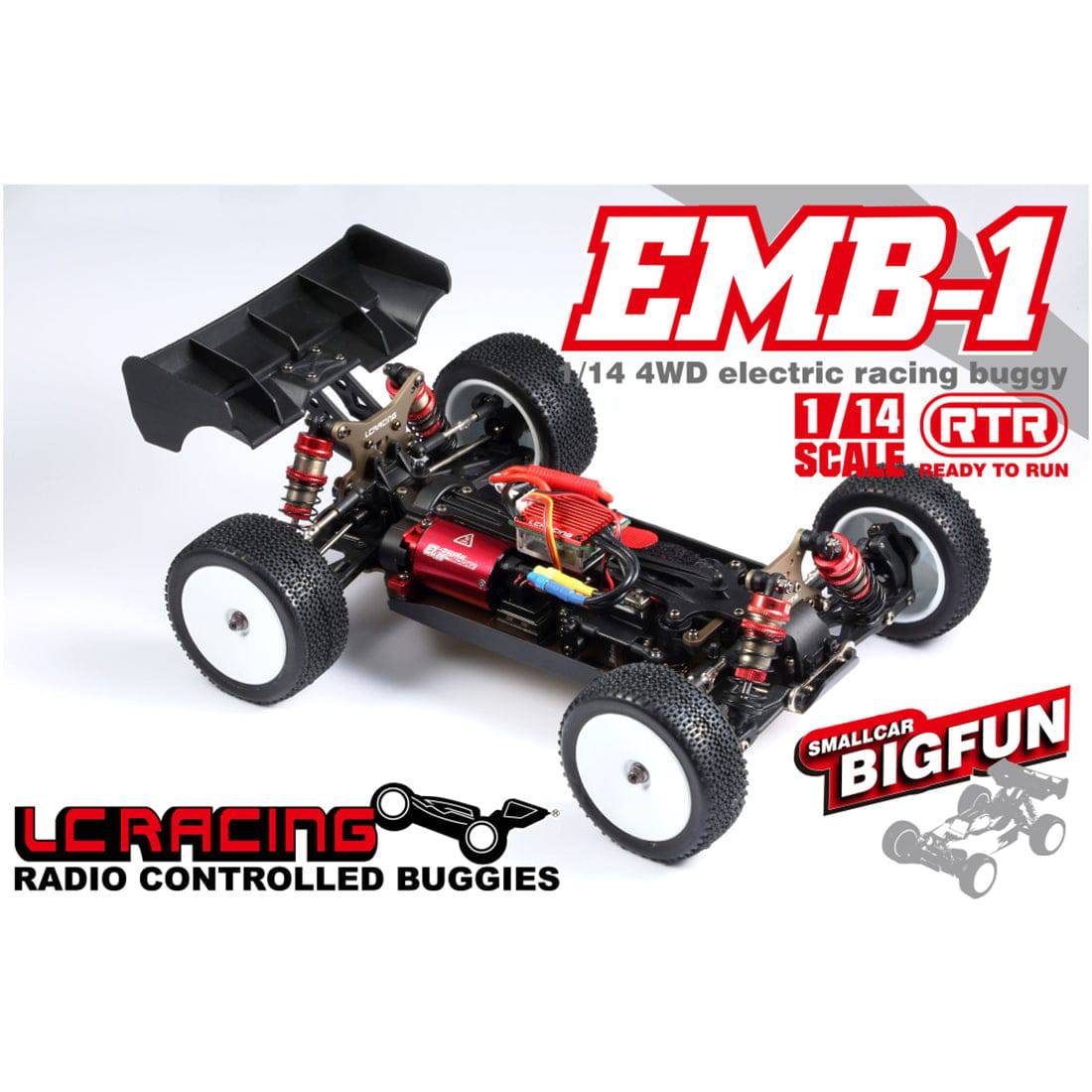 LC Racing EMB-1H 1/14 Scale 4WD High Speed RC Buggy RTR Brushless Off-Road Car