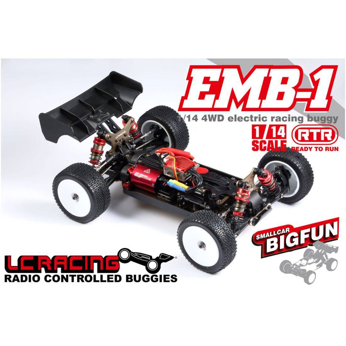 LC Racing EMB-1H 1/14 Scale 4WD High Speed RC Buggy RTR Brushless Off-Road Car