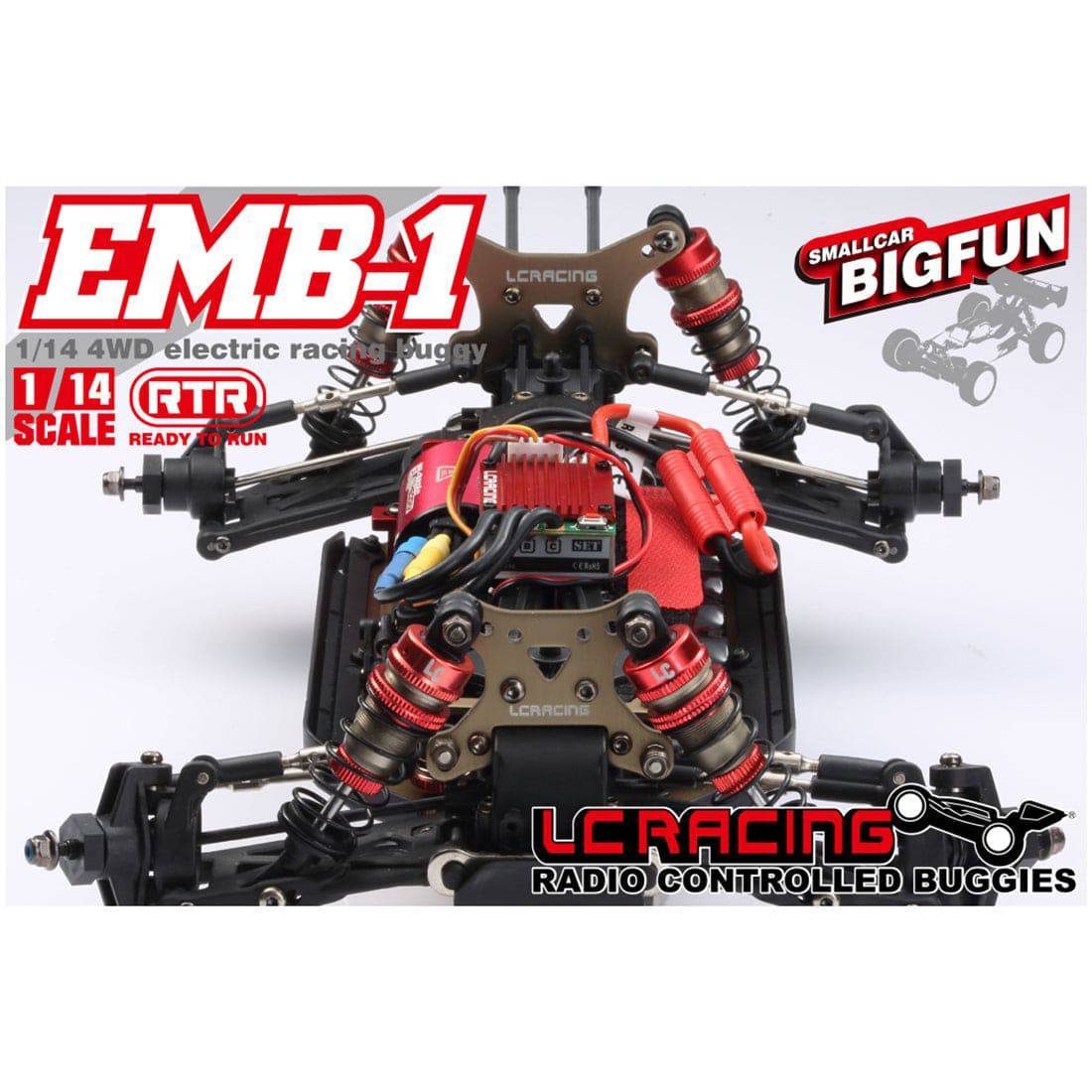 LC Racing EMB-1H 1/14 Scale 4WD High Speed RC Buggy RTR Brushless Off-Road Car