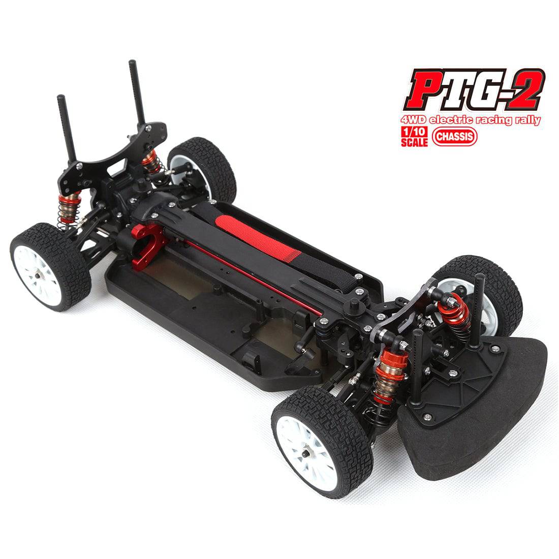 LC Racing PTG-2 1/10 Scale 4WD High Performance Rally Car Chassis Kit for Custom Builds