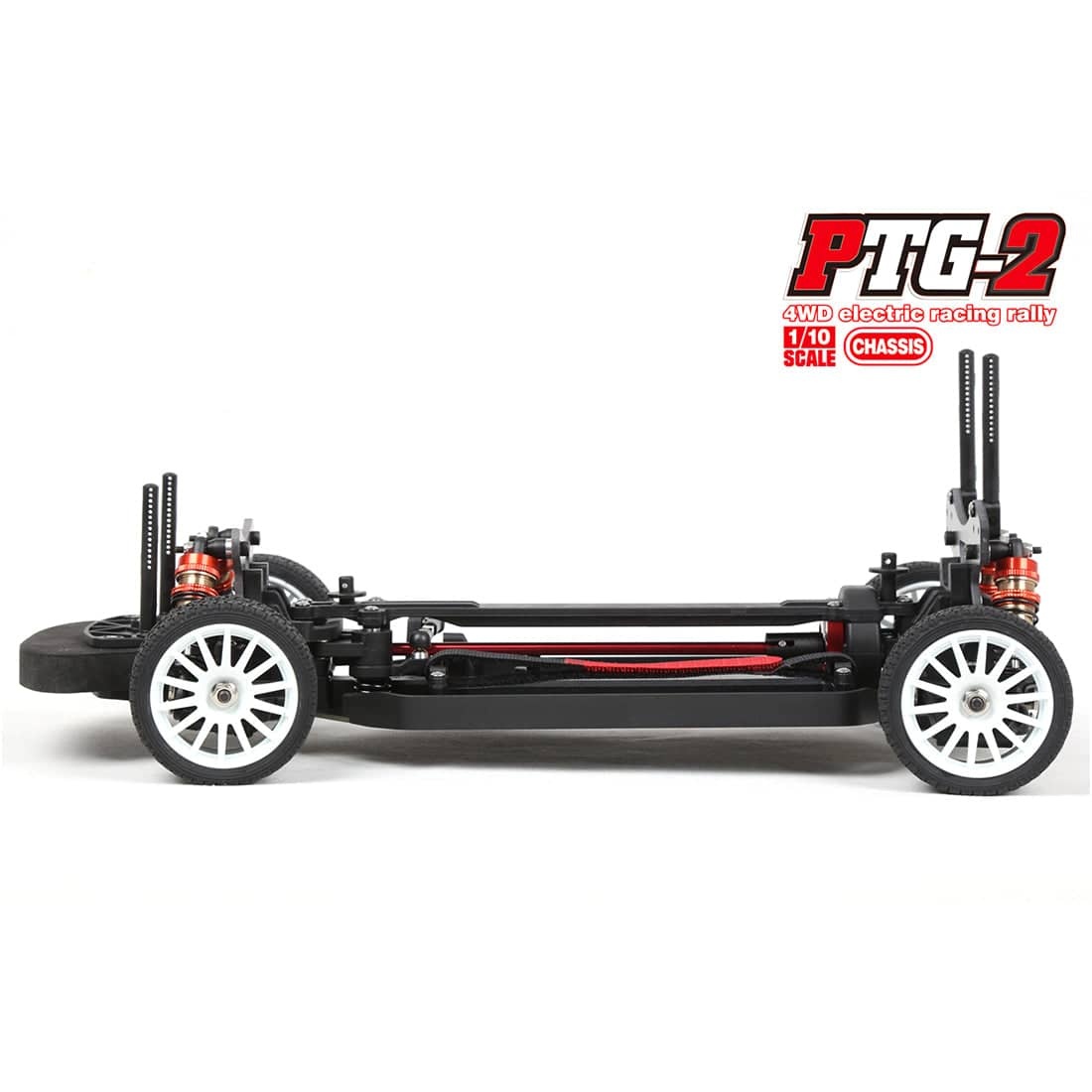 LC Racing PTG-2 1/10 Scale 4WD High Performance Rally Car Chassis Kit for Custom Builds