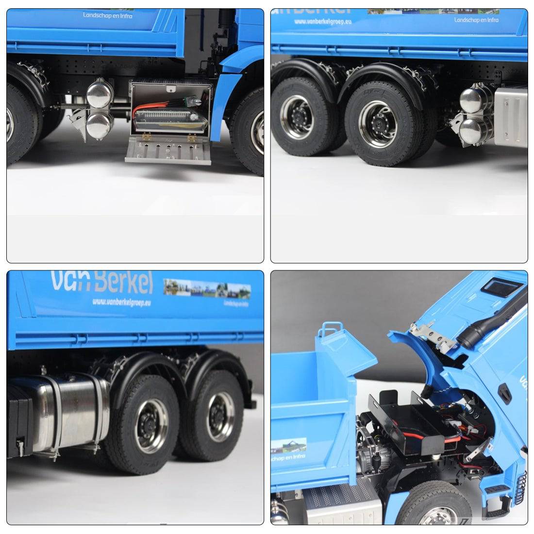 LXY RC 1/14 Scale 6x6 RC Hydraulic Dump Truck RTR Heavy Duty All-Metal 3-Speed Engineering Model-helloworld7