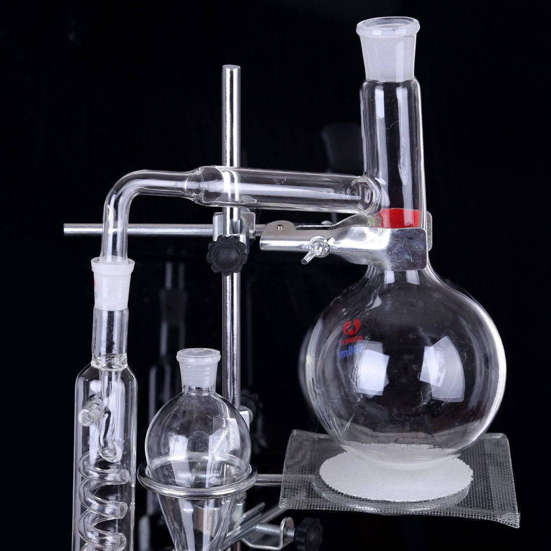 Laboratory Glass Distillation Kit Essential Oil Extractor & Water Distiller Set for Home Science