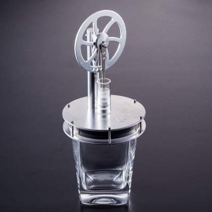 Low Temperature Stirling Engine DIY Kit: Heat Powered Kinetic Art & STEM Gift-helloworld7