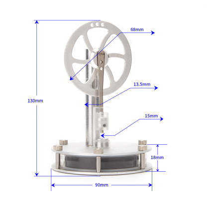 Low Temperature Stirling Engine DIY Kit: Heat Powered Kinetic Art & STEM Gift-helloworld7