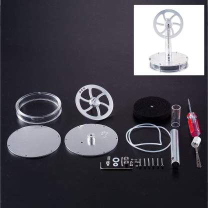 Low Temperature Stirling Engine DIY Kit: Heat Powered Kinetic Art & STEM Gift-helloworld7