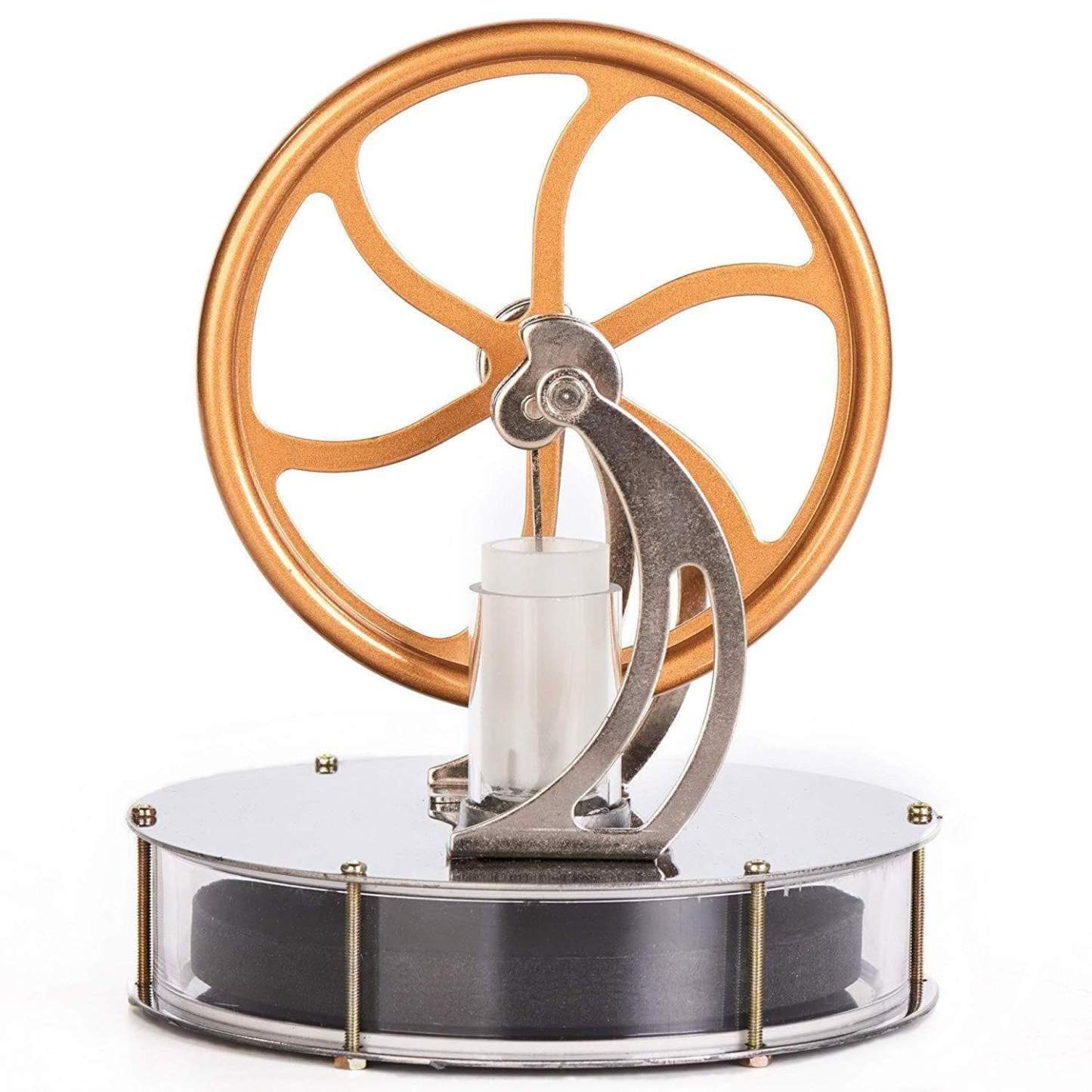 Low Temperature Stirling Engine Model Coffee Cup Heat Powered Physics Science Toy