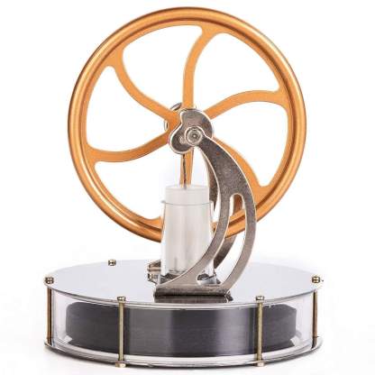 Low Temperature Stirling Engine Model Coffee Cup Heat Powered Physics Science Toy