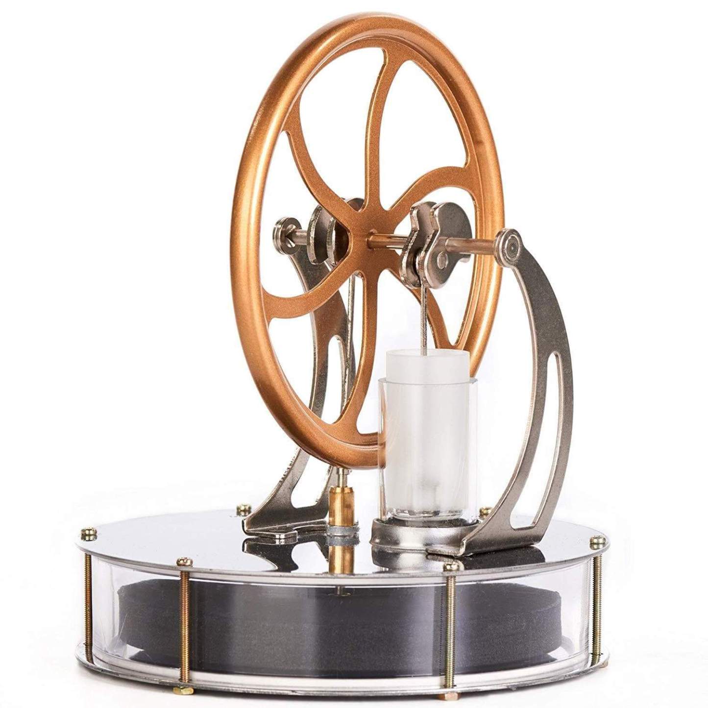 Low Temperature Stirling Engine Model Coffee Cup Heat Powered Physics Science Toy
