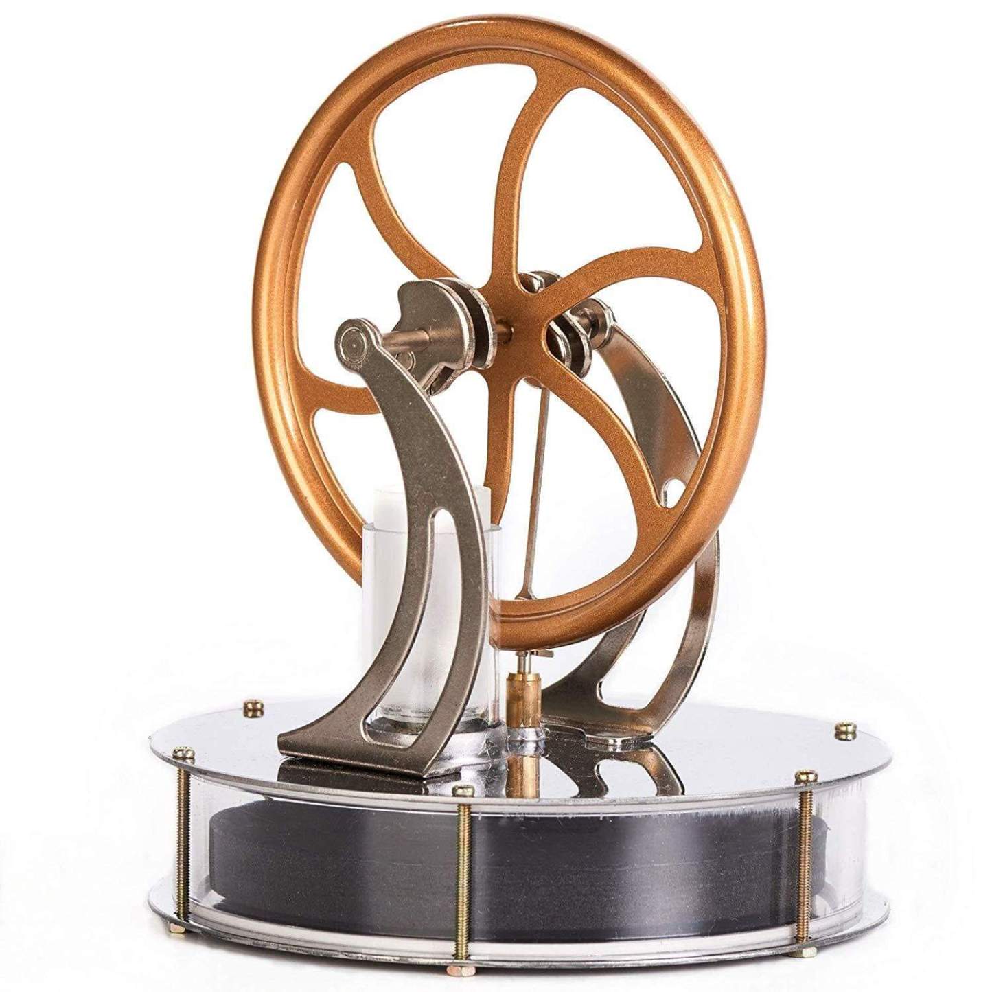 Low Temperature Stirling Engine Model Coffee Cup Heat Powered Physics Science Toy