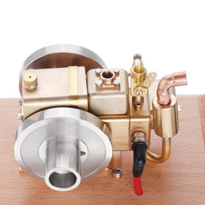 M12 2.6cc Mini 4 Stroke Gas Engine Model | Brass & Stainless Steel Desktop Engine Kit