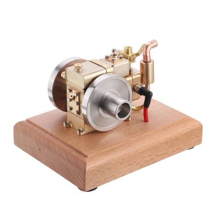M12 2.6cc Mini 4 Stroke Gas Engine Model | Brass & Stainless Steel Desktop Engine Kit
