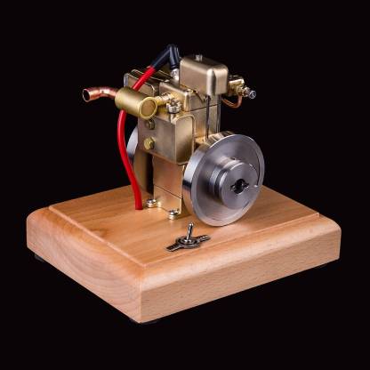 M12B 2.6cc Mini Water Cooled 4 Stroke Gasoline Engine Model Upgraded Brass ICE Toy