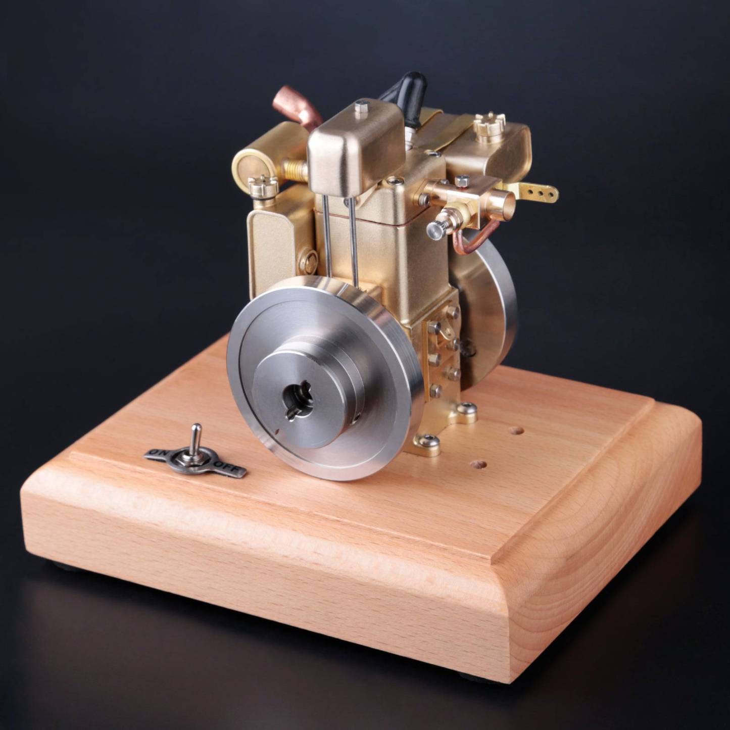 M12B 2.6cc Mini Water Cooled 4 Stroke Gasoline Engine Model Upgraded Brass ICE Toy