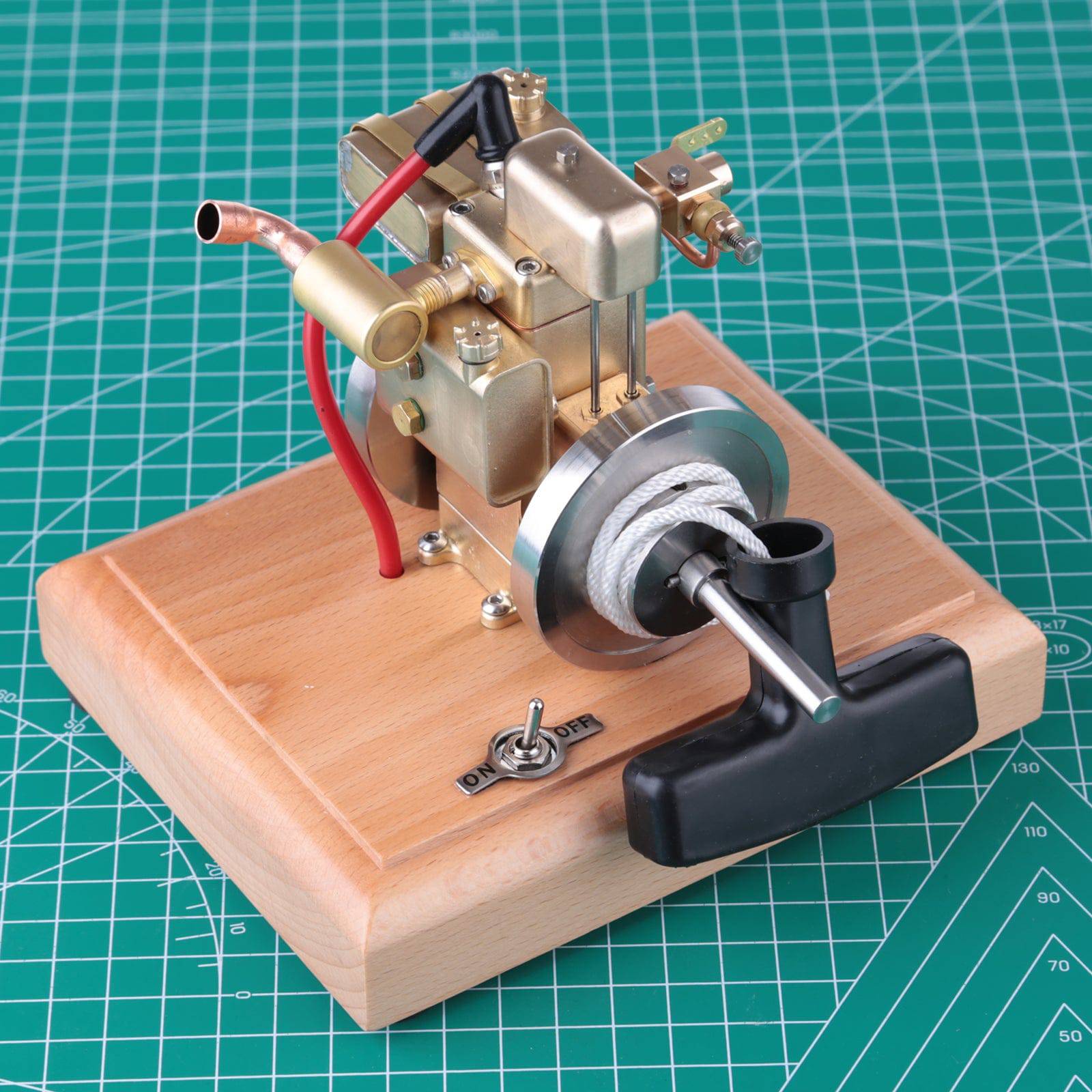 M12B 2.6cc Mini Water Cooled 4 Stroke Gasoline Engine Model Upgraded Brass ICE Toy