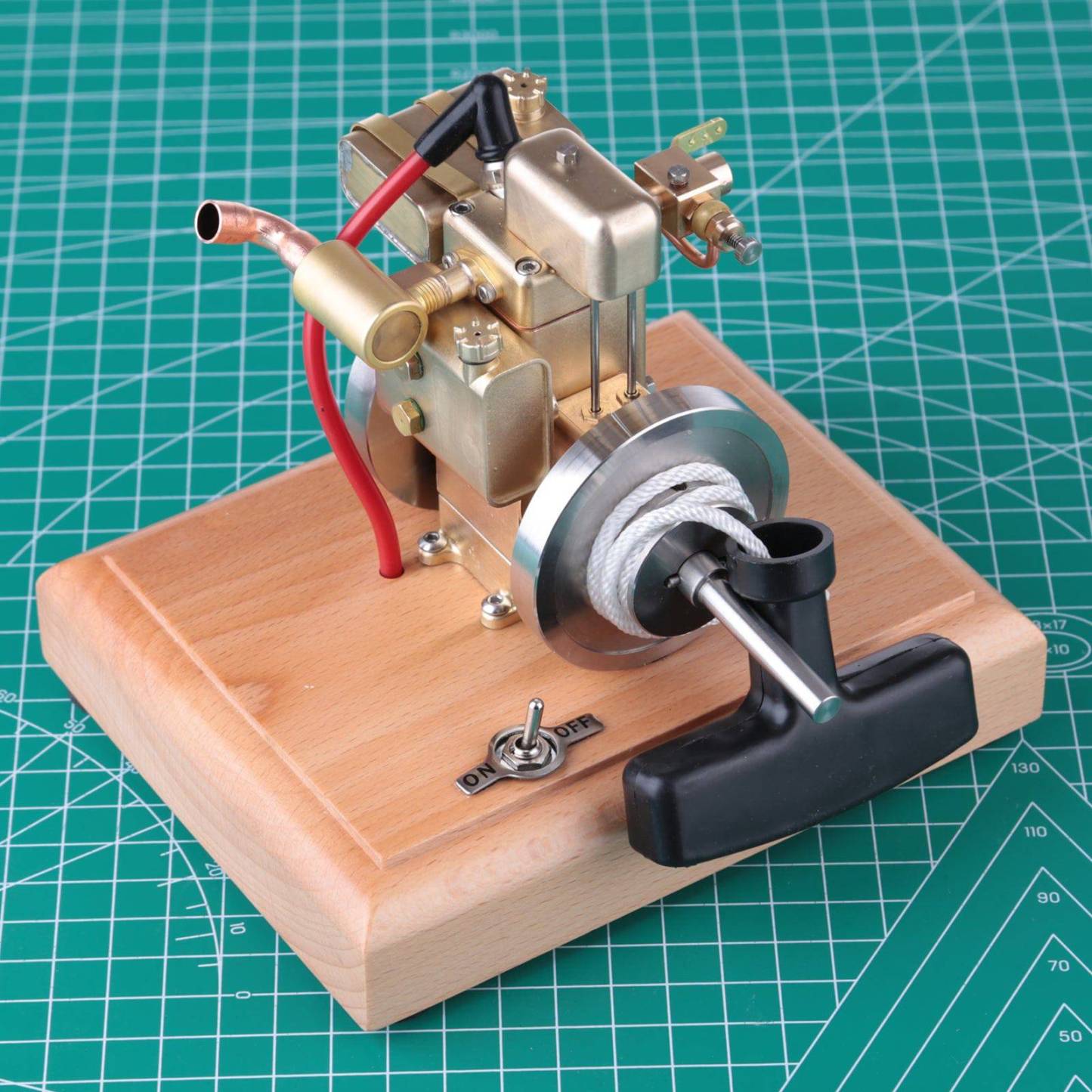 M12B 2.6cc Mini Water Cooled 4 Stroke Gasoline Engine Model Upgraded Brass ICE Toy