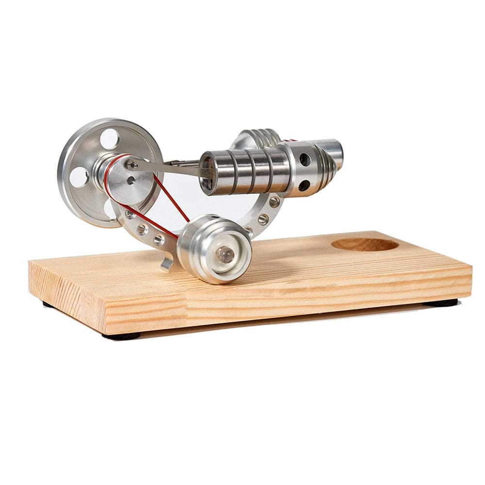M14 High Speed Stirling Engine Kit Hot Air Motor Model with Colorful LED Generator