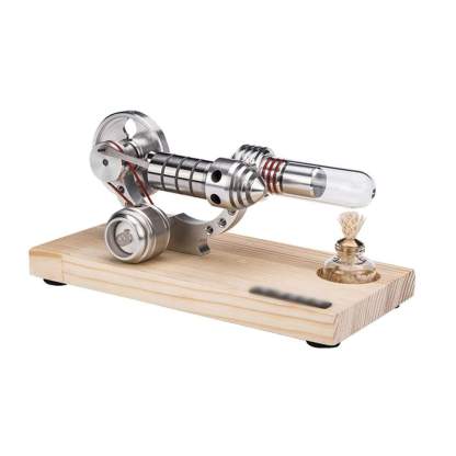 M14 High Speed Stirling Engine Kit Hot Air Motor Model with Colorful LED Generator