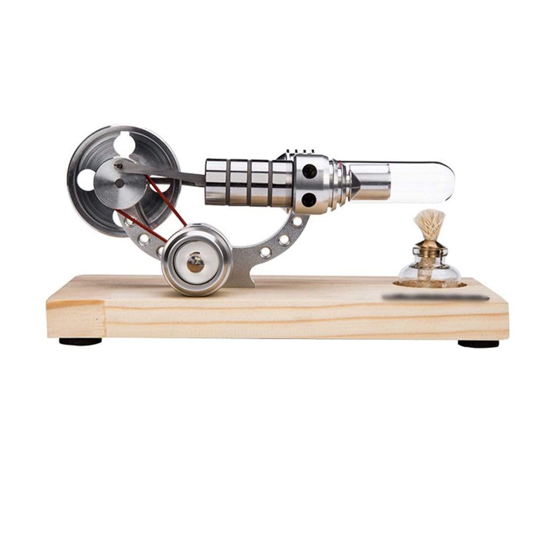 M14 High Speed Stirling Engine Kit Hot Air Motor Model with Colorful LED Generator