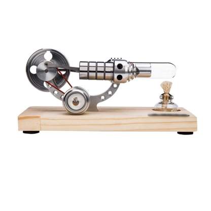 M14 High Speed Stirling Engine Kit Hot Air Motor Model with Colorful LED Generator