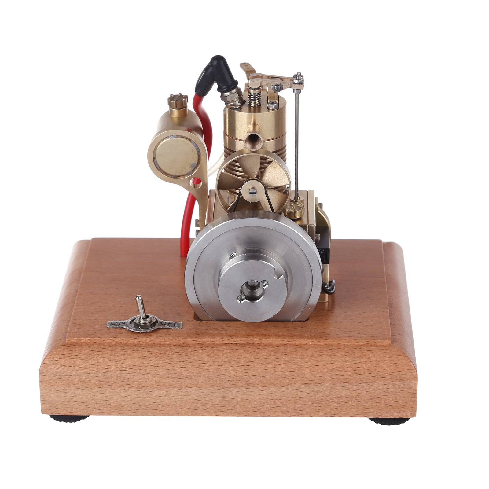 M16 1.6cc Mini Vertical 4-Stroke Gasoline Engine Model Air-Cooled Brass Mechanical Desktop Gift
