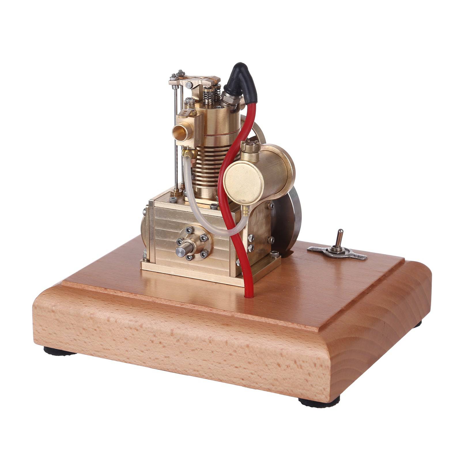 M16 1.6cc Mini Vertical 4-Stroke Gasoline Engine Model Air-Cooled Brass Mechanical Desktop Gift