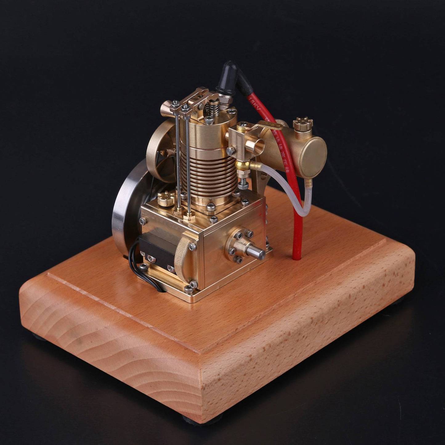 M16 1.6cc Mini Vertical 4-Stroke Gasoline Engine Model Air-Cooled Brass Mechanical Desktop Gift