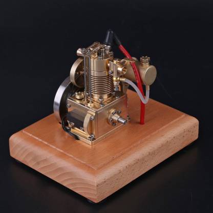 M16 1.6cc Mini Vertical 4-Stroke Gasoline Engine Model Air-Cooled Brass Mechanical Desktop Gift