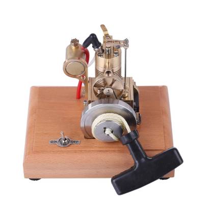 M16 1.6cc Mini Vertical 4-Stroke Gasoline Engine Model Air-Cooled Brass Mechanical Desktop Gift