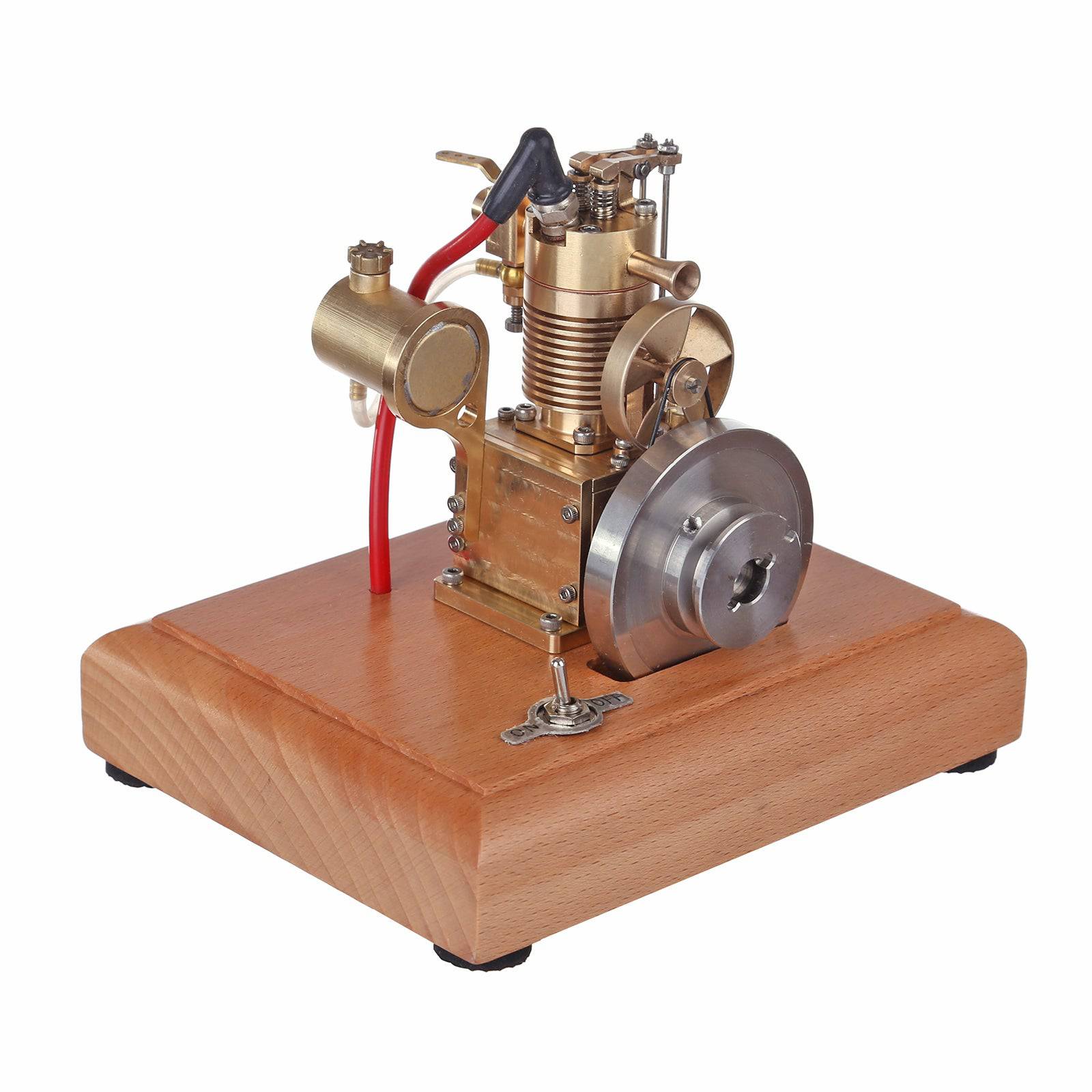 M16 1.6cc Mini Vertical 4-Stroke Gasoline Engine Model Air-Cooled Brass Mechanical Desktop Gift