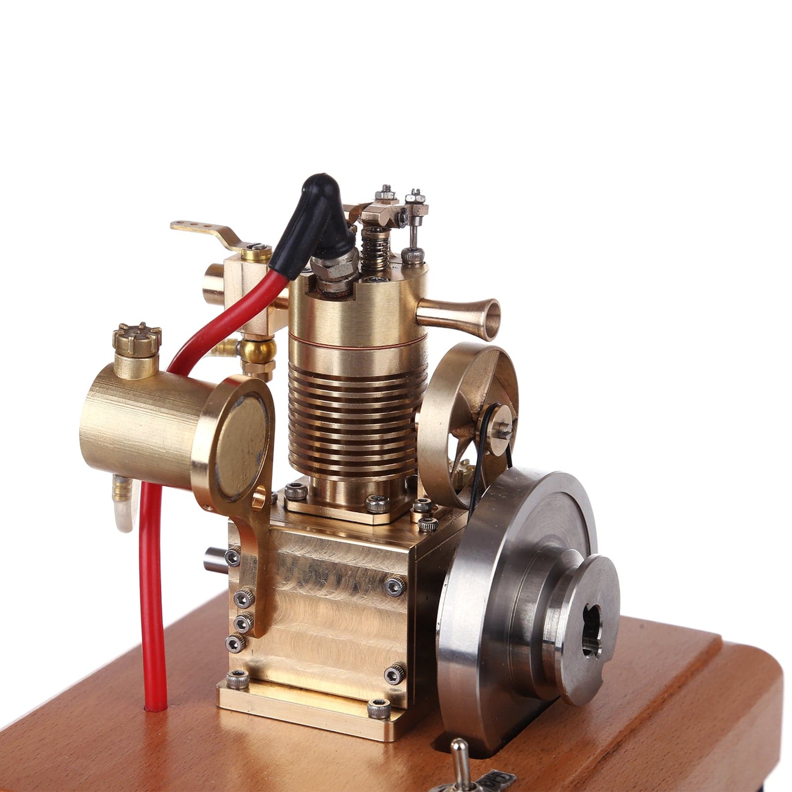 M16 1.6cc Mini Vertical 4-Stroke Gasoline Engine Model Air-Cooled Brass Mechanical Desktop Gift