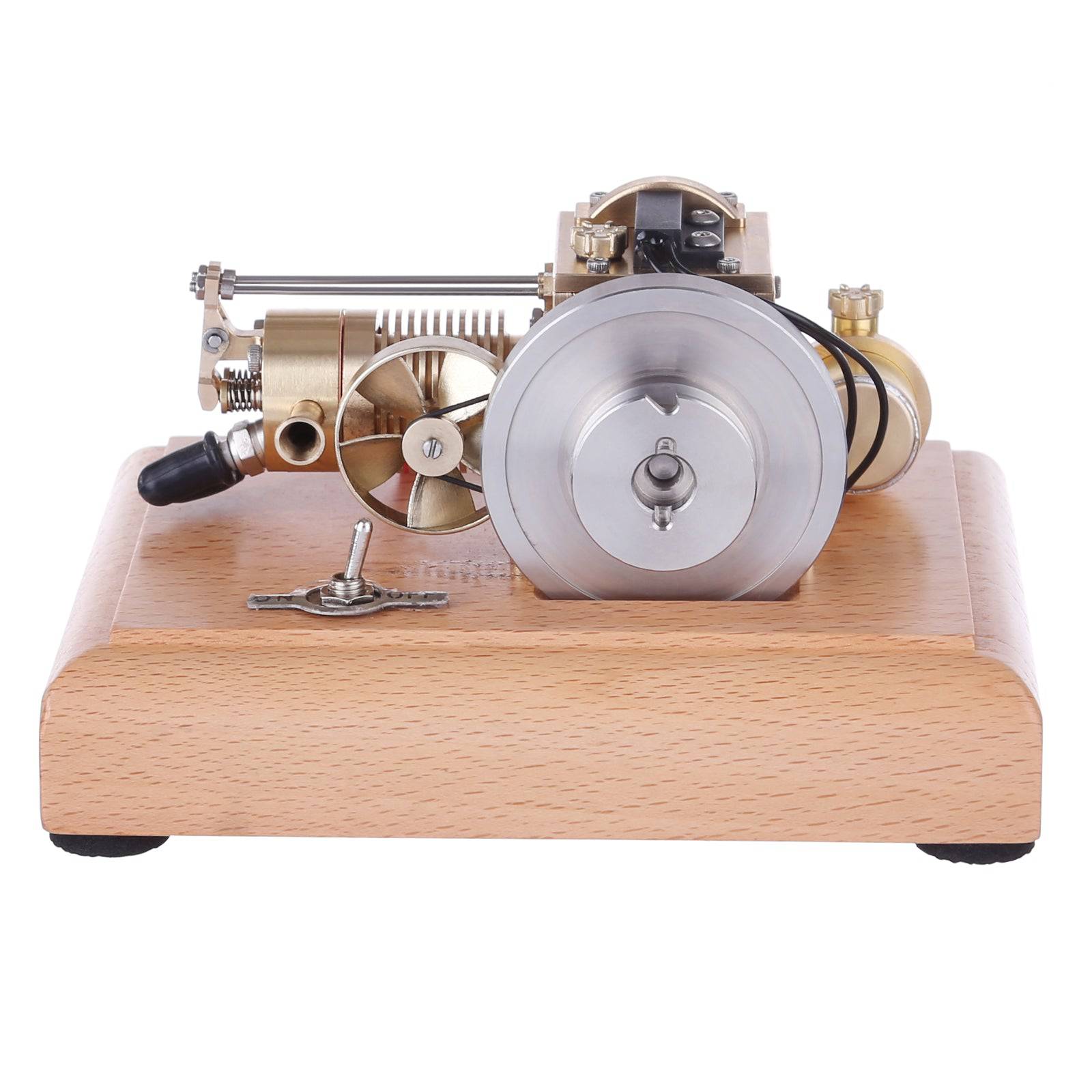 M16B 1.6cc Mini Horizontal 4 Stroke Gasoline Engine Model Air Cooled Brass Internal Combustion Toy-helloworld7