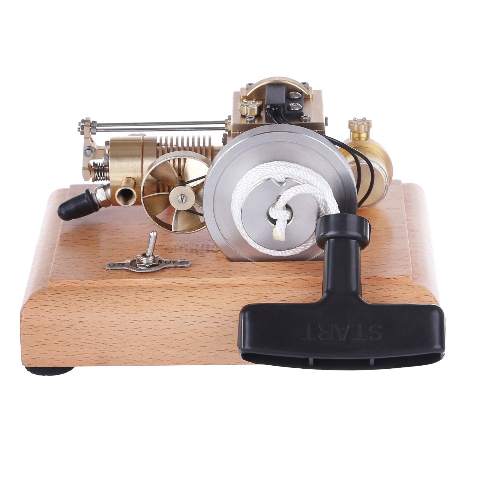 M16B 1.6cc Mini Horizontal 4 Stroke Gasoline Engine Model Air Cooled Brass Internal Combustion Toy-helloworld7