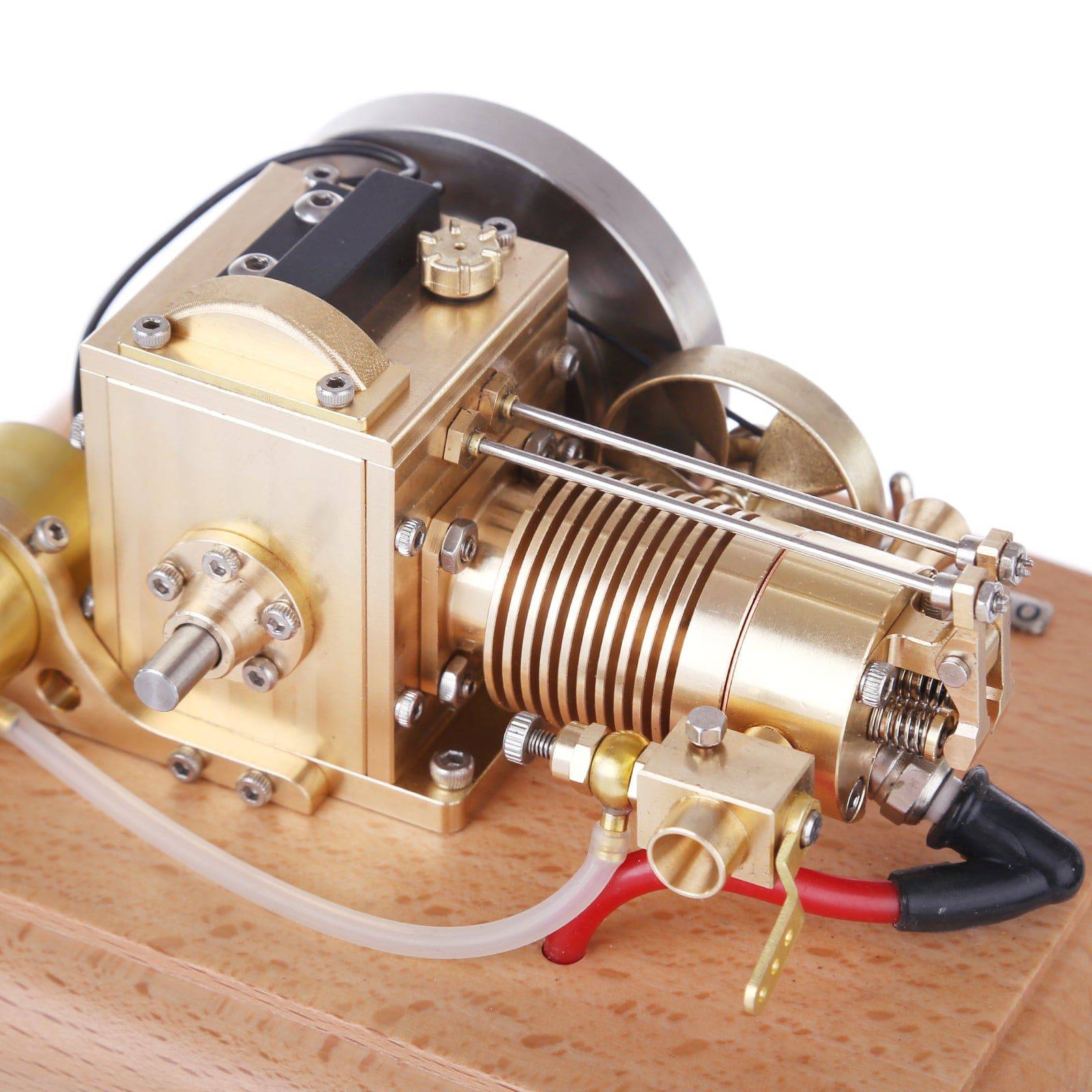 M16B 1.6cc Mini Horizontal 4 Stroke Gasoline Engine Model Air Cooled Brass Internal Combustion Toy-helloworld7