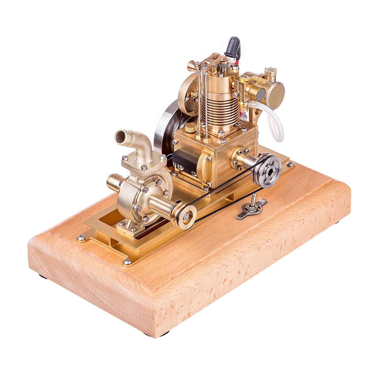 M16C 1.6cc Mini Vertical 4 Stroke Gas Engine Model with Brass Water Pump