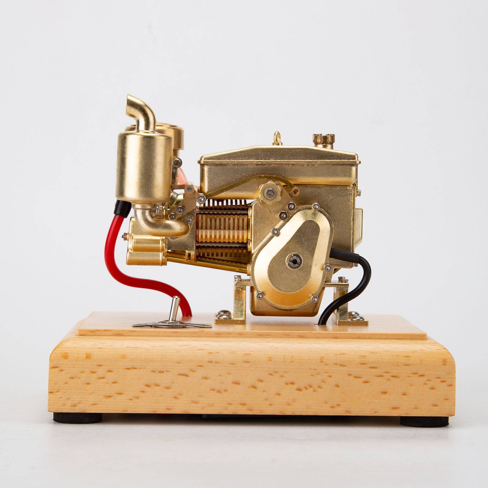 M21 1.9cc Horizontal 4-Stroke Gasoline Engine Model Brass Retro Farm Tractor Motor Gift